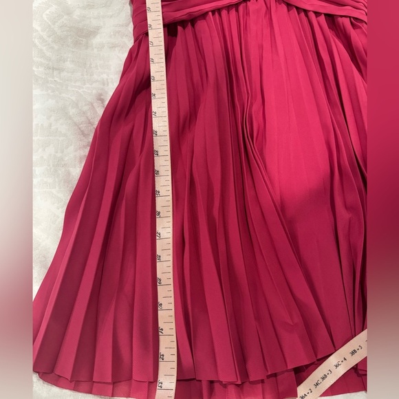 Aureta X Anthropologie Pleated Long-Sleeve V-Neck Dress lined - Picture 9 of 12